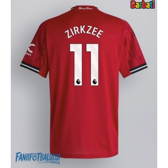 Manchester United Joshua Zirkzee #11 Tricou Fotbal Replică 2025-26 Barbati Acasa